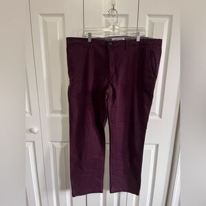 Amazon Essentials Maroon Khakis Waist 42